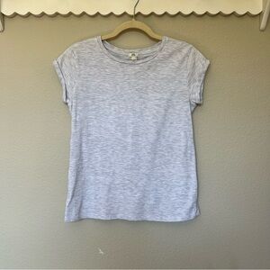 River Island Gray Cuffed Sleeve Cap Tee